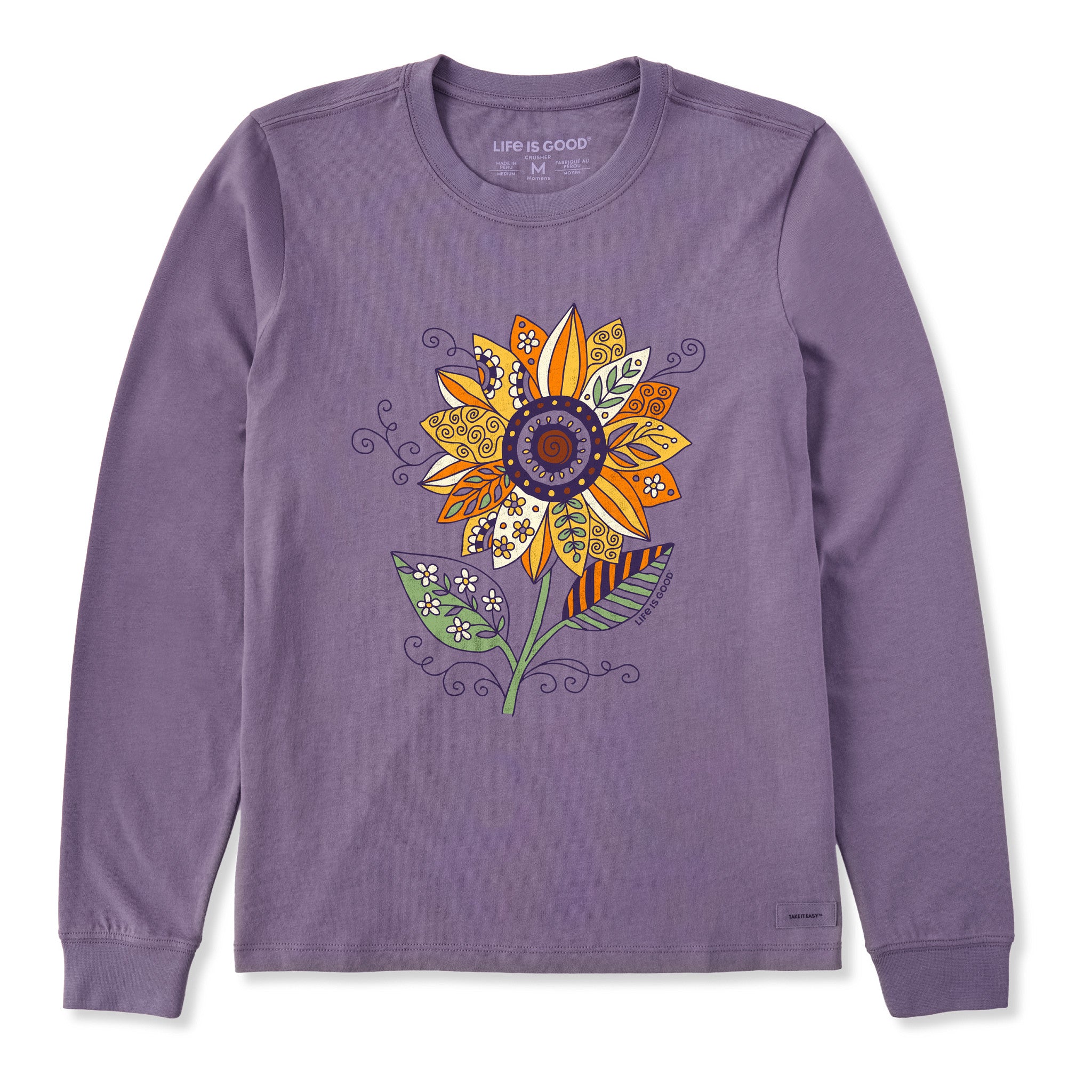 Women's Sunflower Season Long Sleeve Crusher Tee | Shop Life is Good