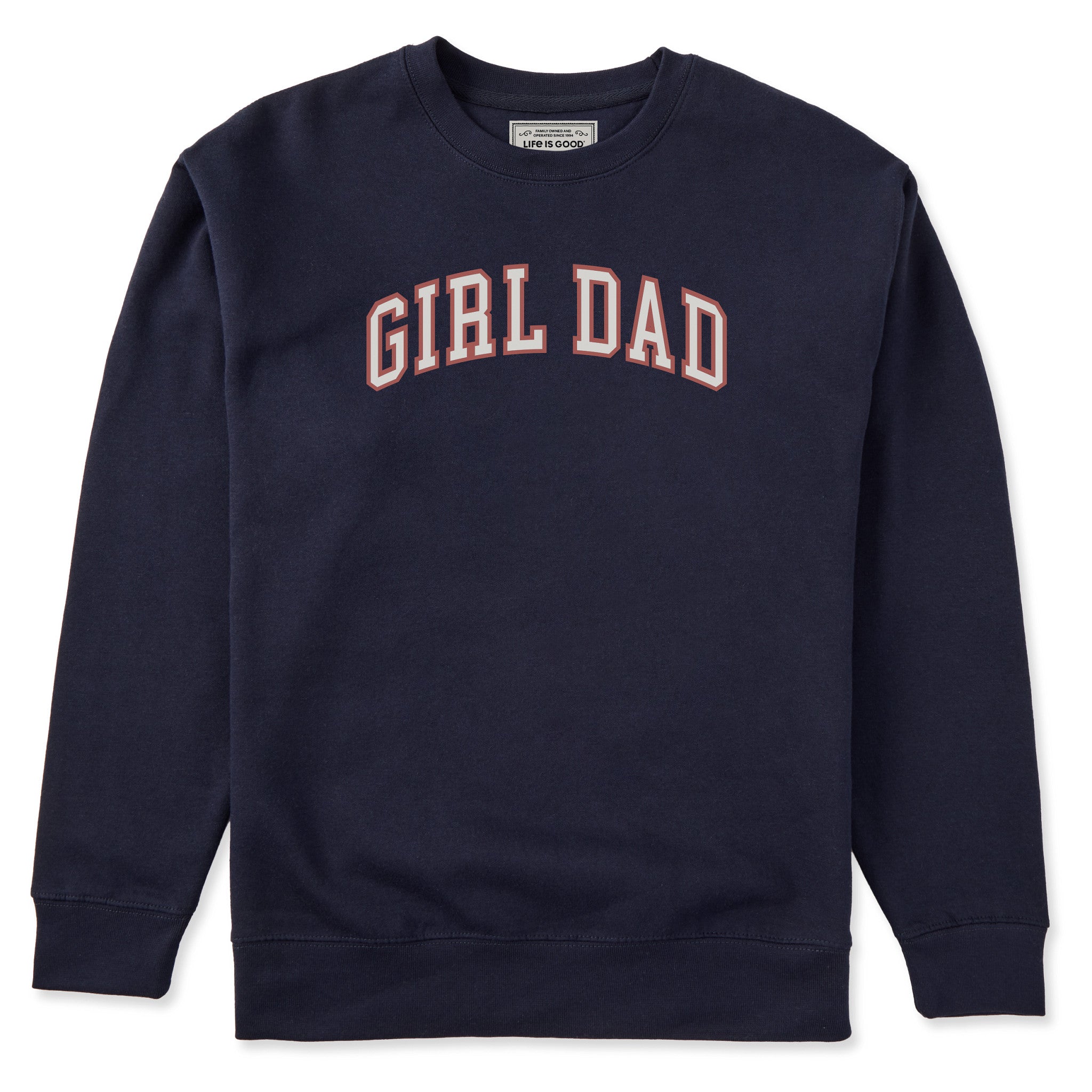 Adult Unisex Girl Dad Every Wear Crew Sweatshirt | Shop Life is Good