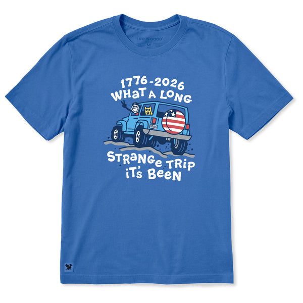 Men's What a Long Strange USA Trip Short Sleeve Crusher Tee | Shop