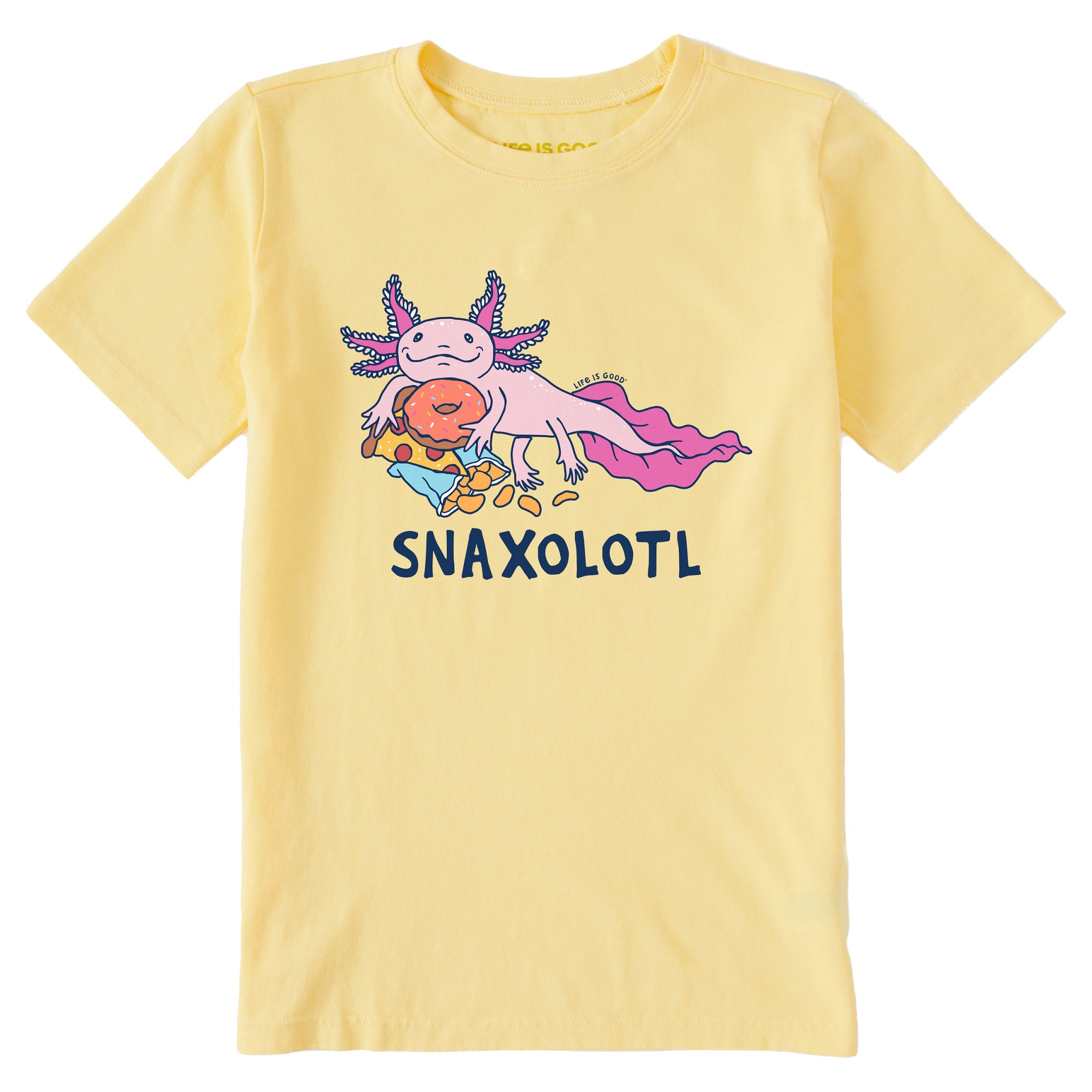 Kids Snaxolotl Short Sleeve Crusher Tee | Shop Life is Good
