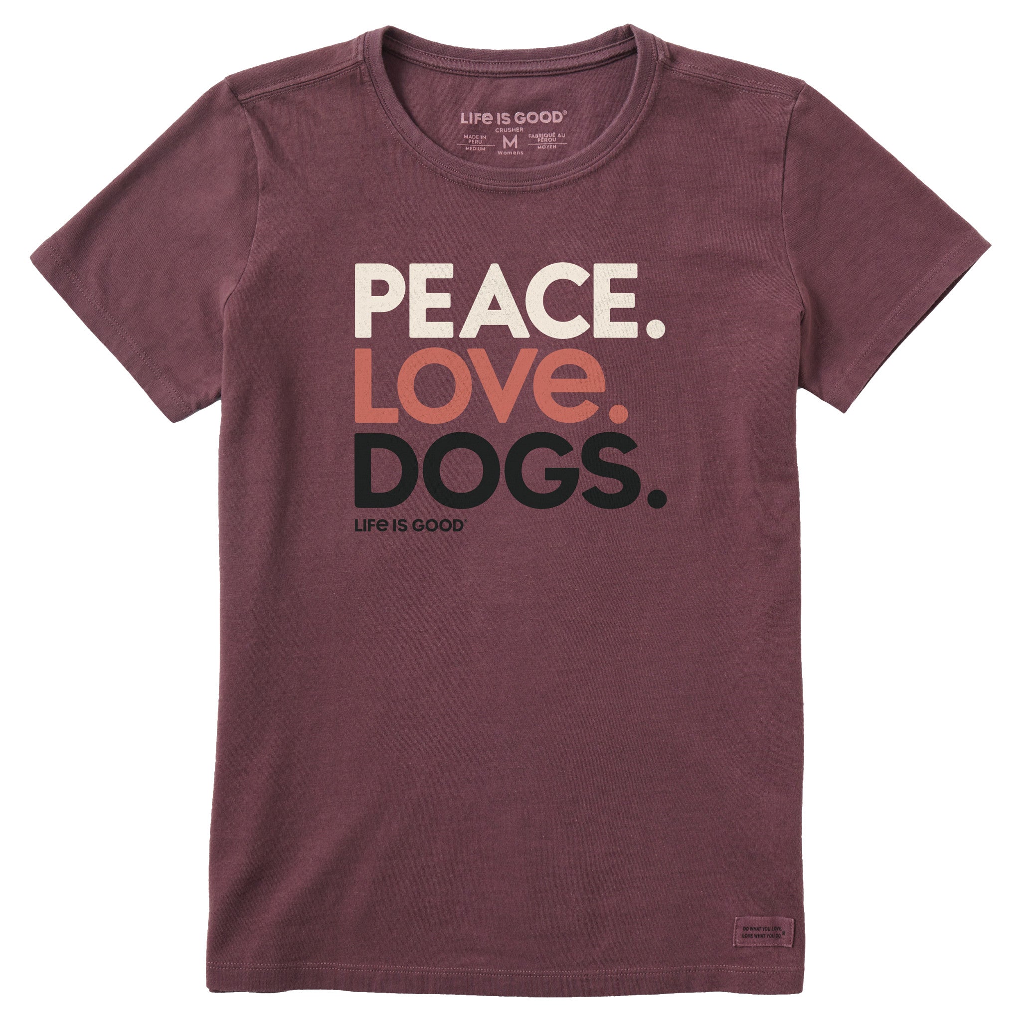 Women's Peace Love Dogs Short Sleeve Crusher Tee | Shop Life is Good