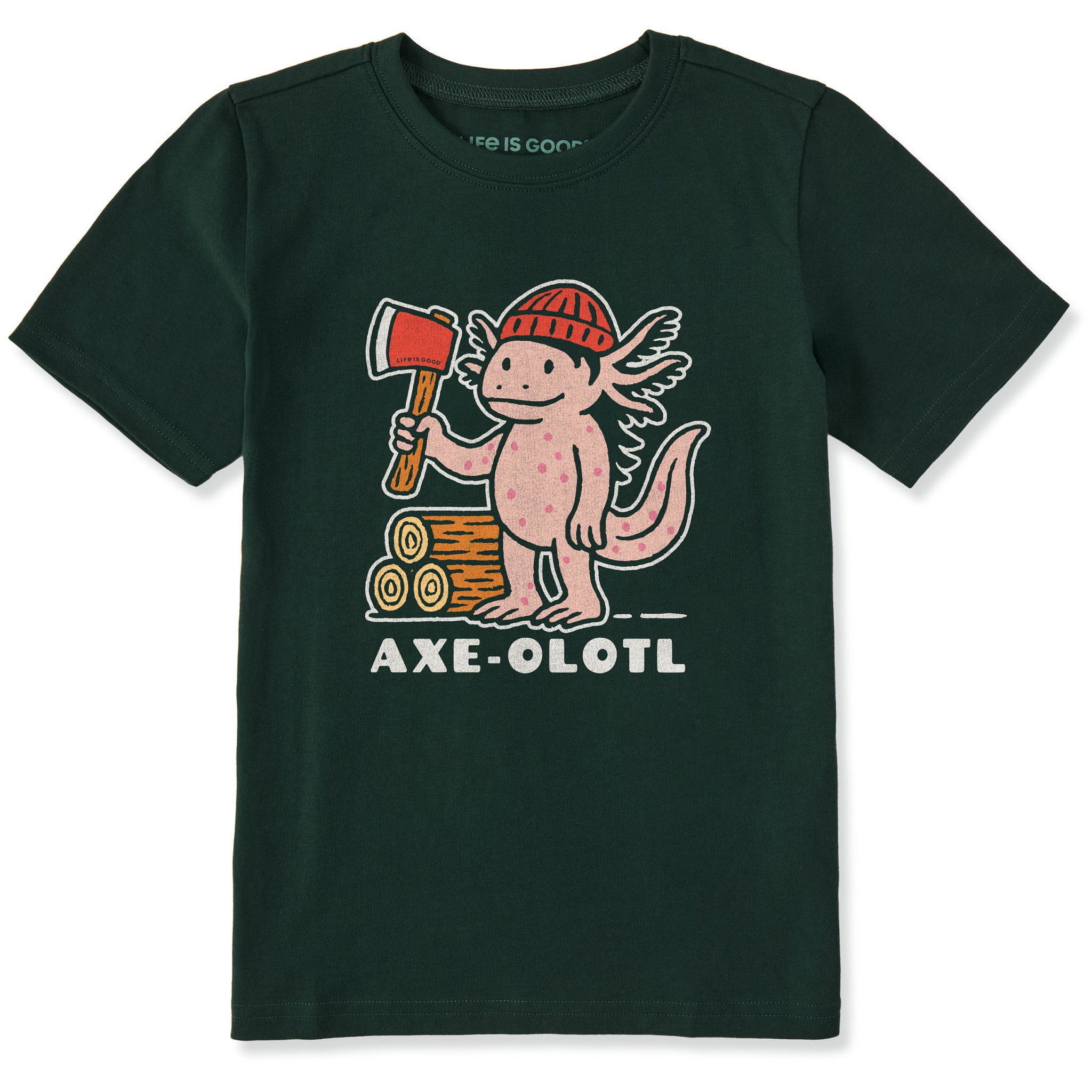 Kids Axe-olotl Short Sleeve Crusher Tee | Shop Life is Good