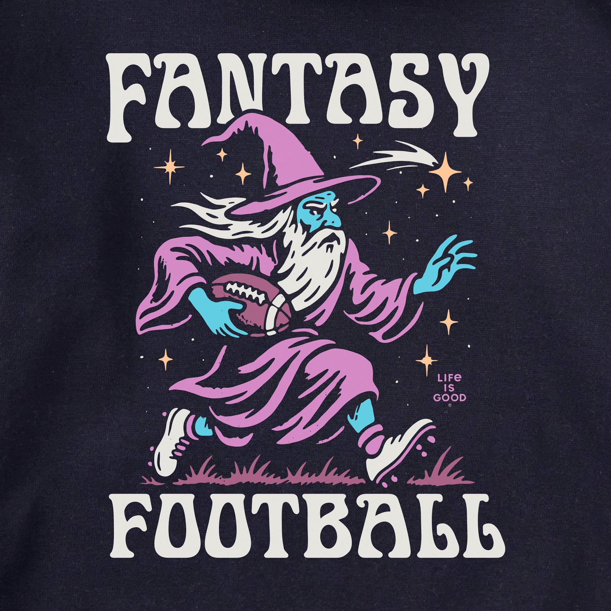 Adult Unisex Fantasy Football Wizard Every Wear Crew Sweatshirt 