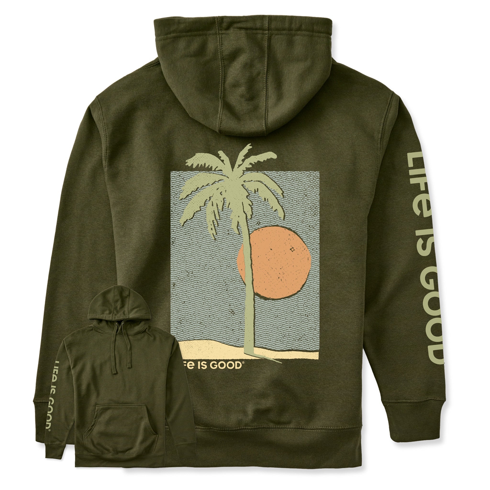 Adult Unisex Palm Tree Beach Every Wear Hoodie Sweatshirt | Shop 