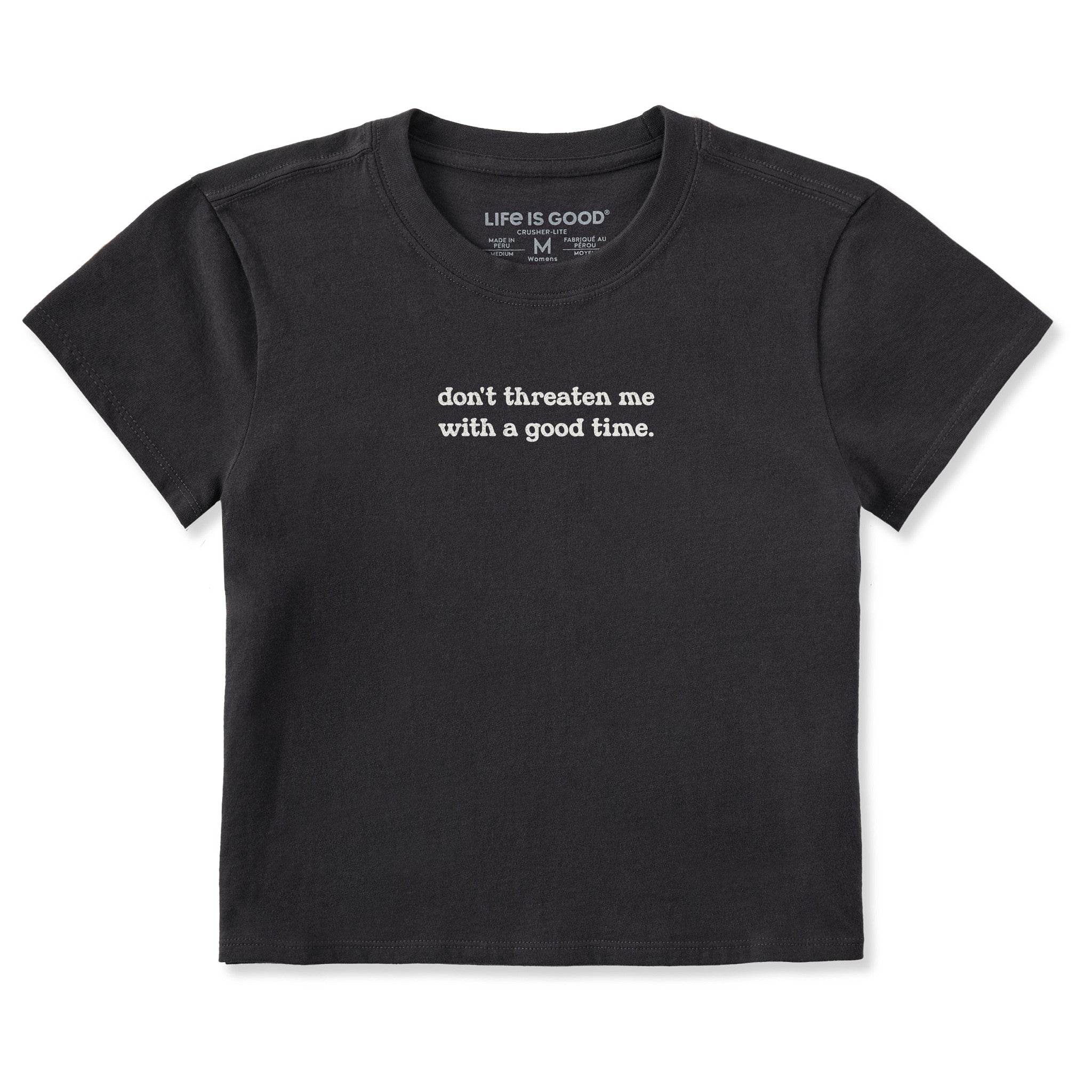 Women's Don't Threaten Me Crusher-LITE Shrunken Tee | Shop Life is