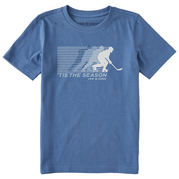 Kids Tis the Season Hockey Short Sleeve Crusher Tee | Shop Life is