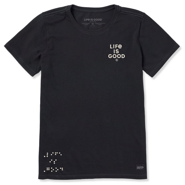 Women's Embroidered Braille LIG Short Sleeve Crusher Tee | Shop
