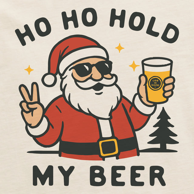 Product image for "Men's Ho Ho Hold My Beer Short Sleeve Crusher Tee" ||174429_2