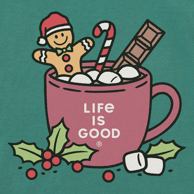 Product image for "Kids Gingerbread Bevvie Long Sleeve Crusher Tee" ||174557_2