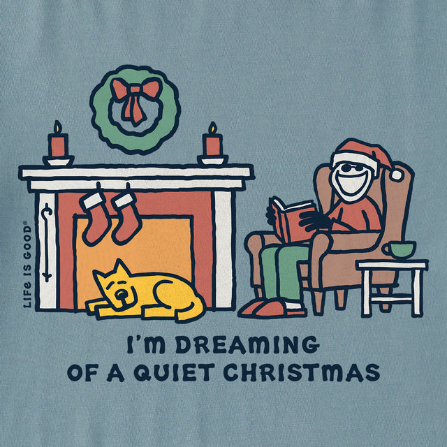 Product image for "Men's Dreaming of a Quiet Christmas Short Sleeve Crusher Tee" ||174583_2