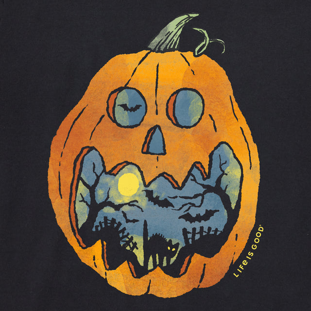 Product image for "Men's Jack O Lantern Scene Short Sleeve Crusher Tee" ||174803_2