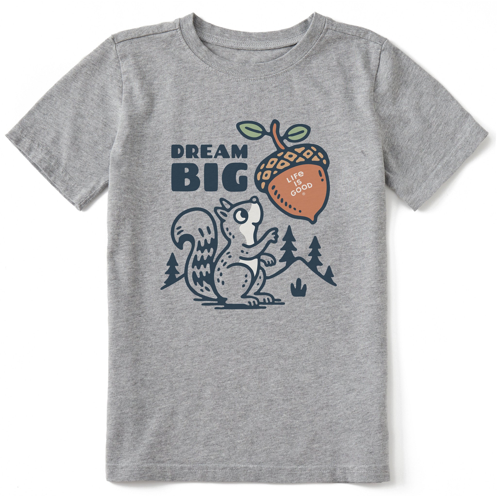 Kids Dream Big Squirrel Short Sleeve Crusher Tee | Shop Life is Good