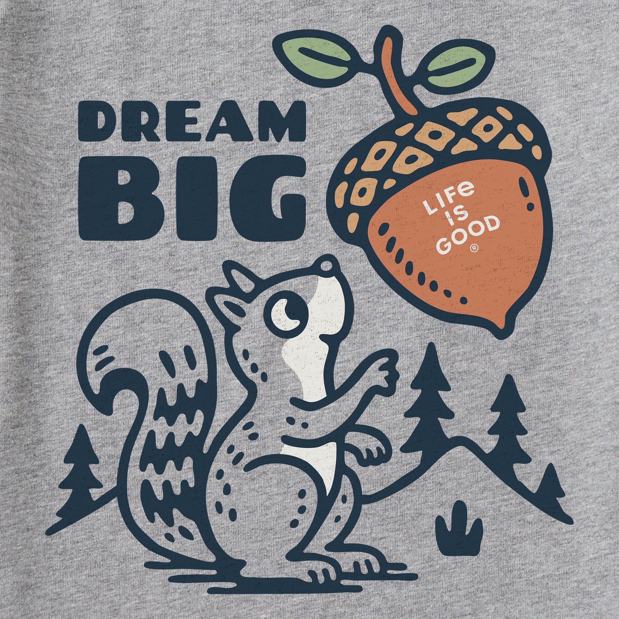 Kids Dream Big Squirrel Short Sleeve Crusher Tee | Shop Life is Good