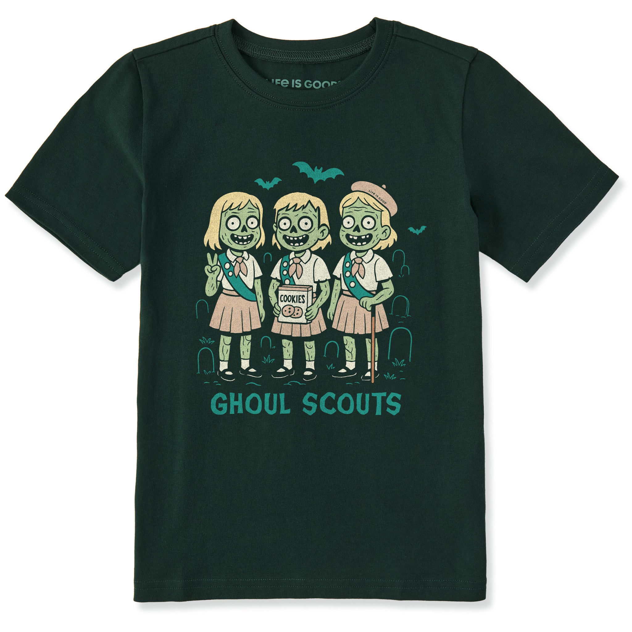 Kids Ghoul Scouts Short Sleeve Crusher Tee | Shop Life is Good