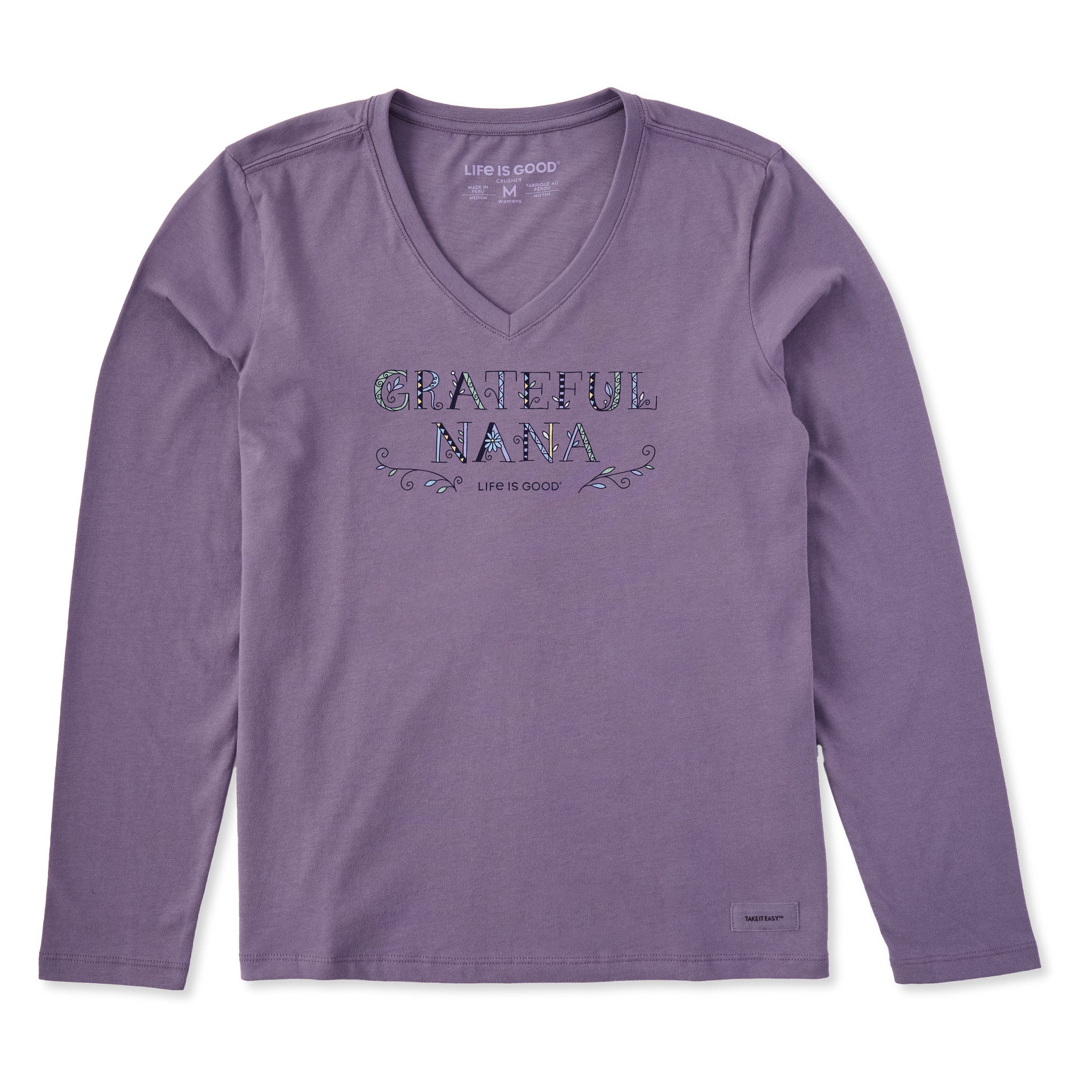 Women's Grateful Nana Doodle Long Sleeve Crusher Vee | Shop Life