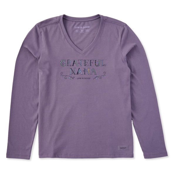 Women's Grateful Nana Doodle Long Sleeve Crusher Vee | Shop Life