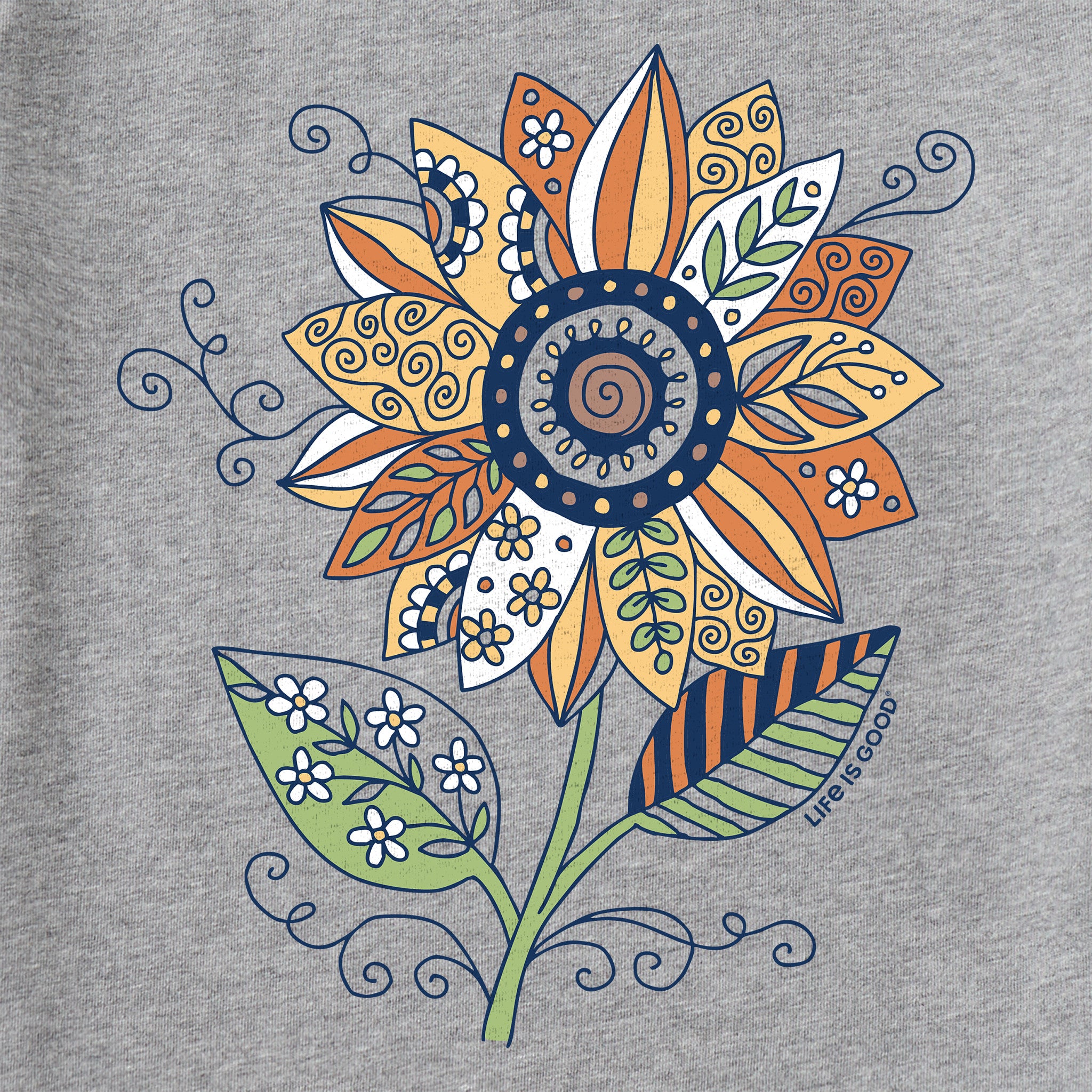 sunflower サンフラワー SPACEY SHIRT OURS ローズ着 Women's Sunflower Season Long Sleeve Crusher Tee | Shop Life is Good
