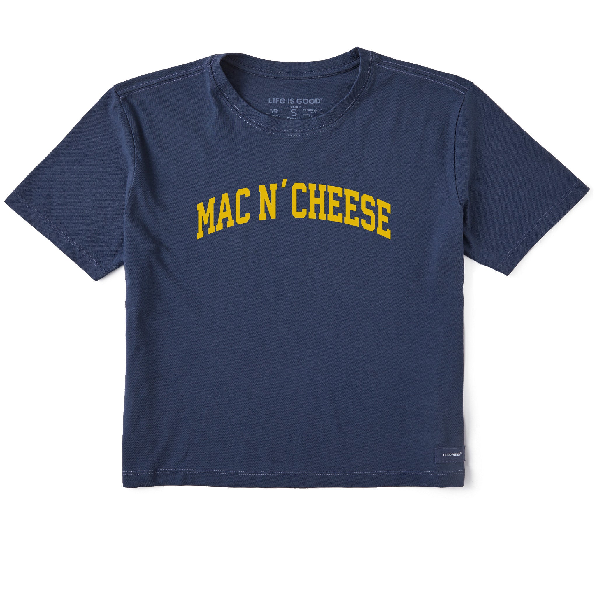 Women's Mac N' Cheese Arch Short Sleeve Crusher Boxy Tee | Shop Life is Good