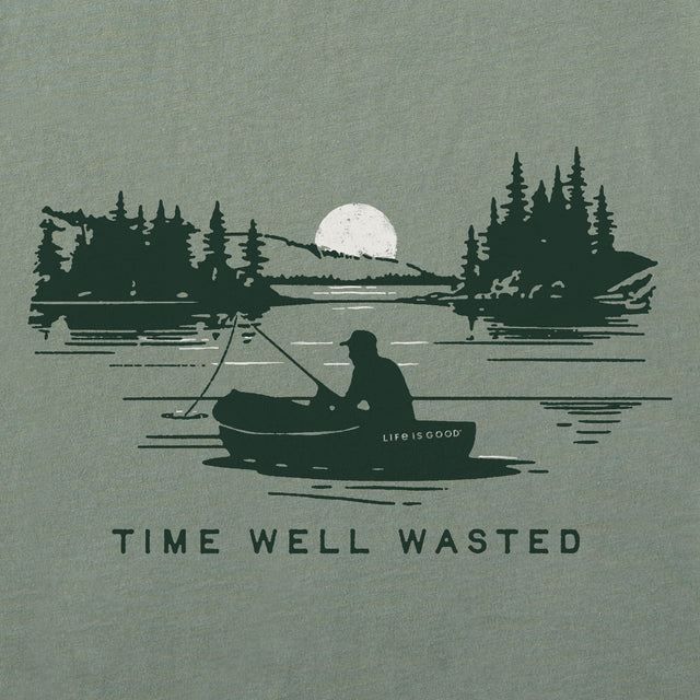 Product image for "Men's Time Well Wasted Fisherman Short Sleeve Crusher Tee" ||176366_2