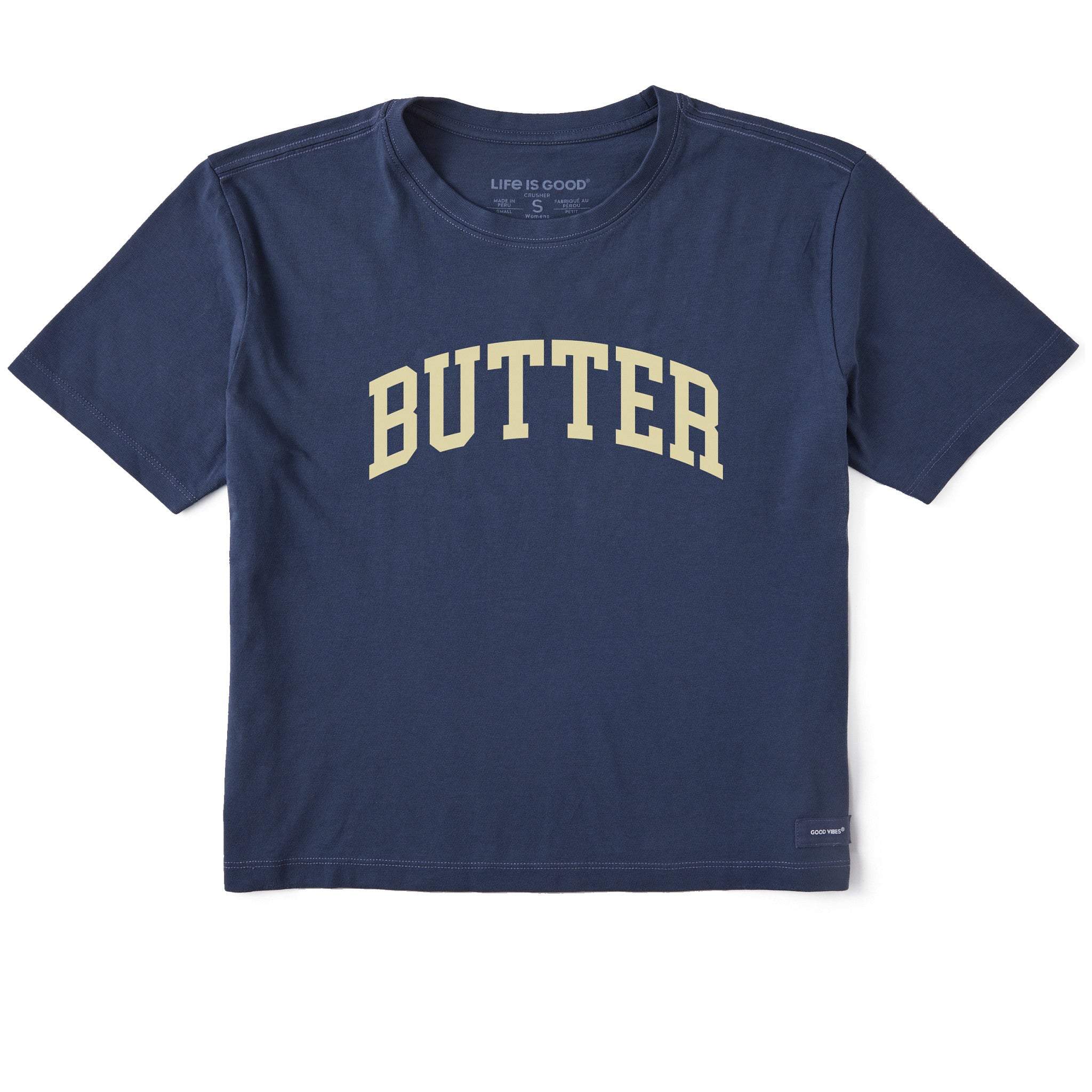 Women's Butter Athletic Arch Short Sleeve Crusher Boxy Tee | Shop