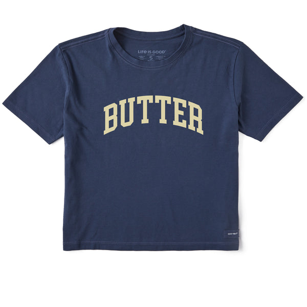 Women's Butter Athletic Arch Short Sleeve Crusher Boxy Tee | Shop