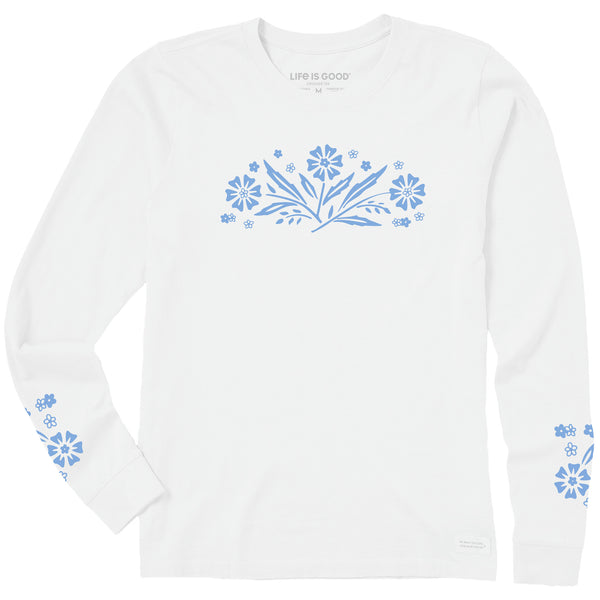 Women's Retro Floral Long Sleeve Crusher Tee | Shop Life is Good