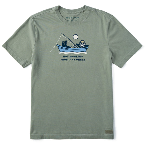 Men's Jake Fishing Not Working Short Sleeve Crusher Tee | Shop