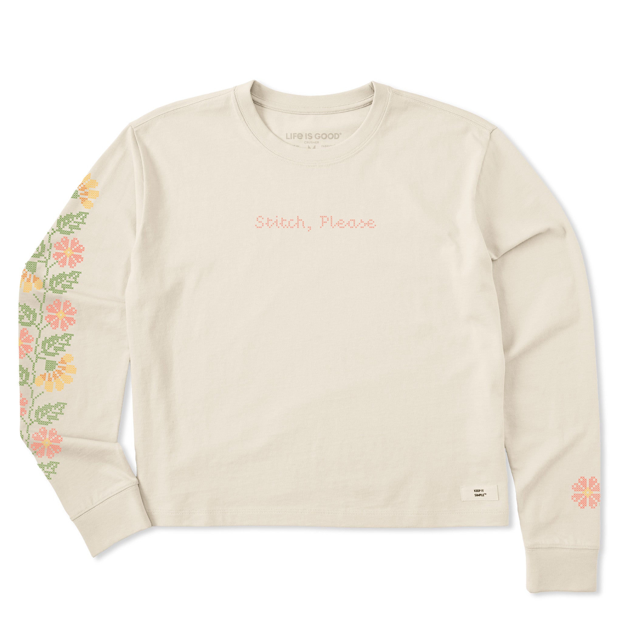 Women's Stitch Please Long Sleeve Crusher Boxy Tee | Shop Life is Good