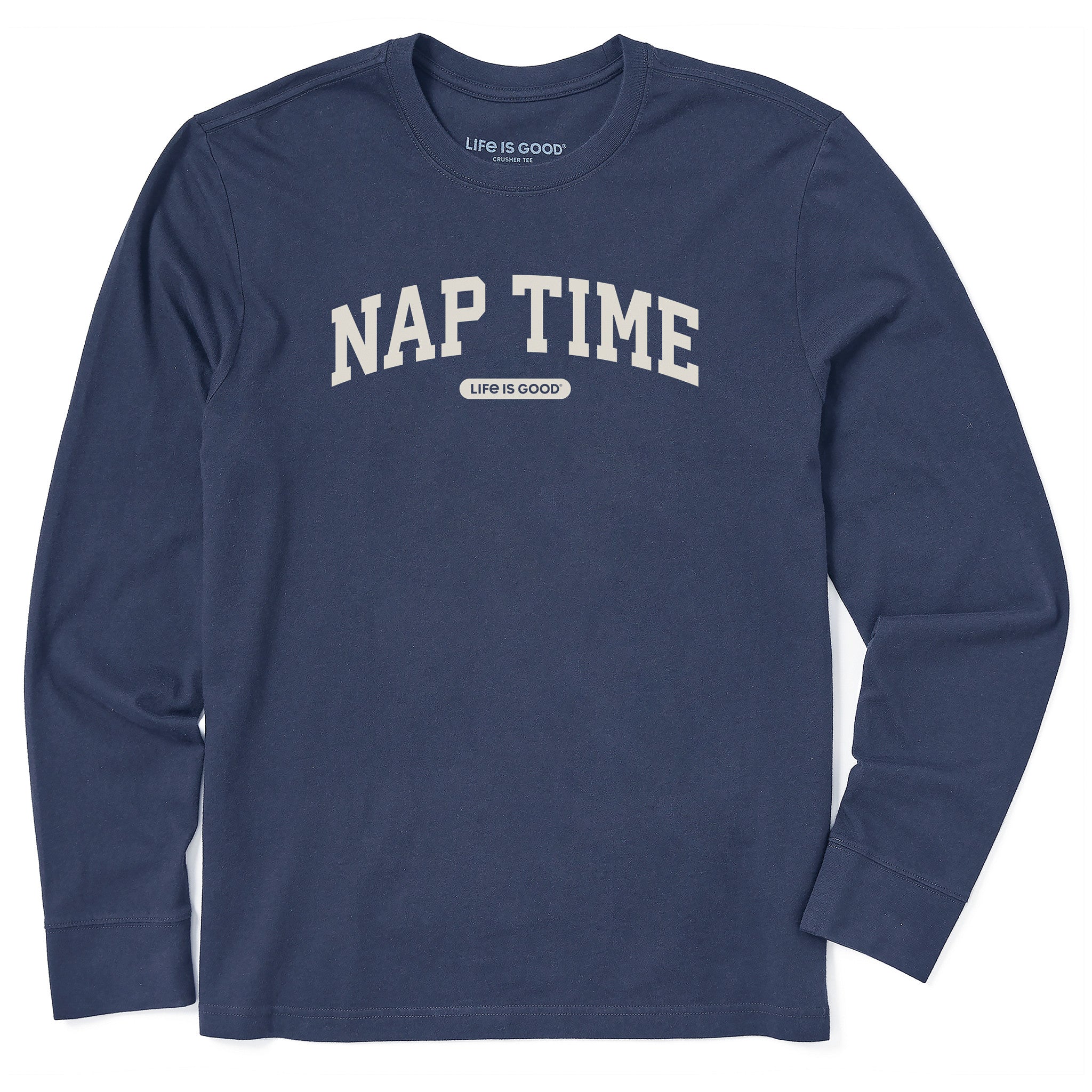Men's Nap Time Arch Long Sleeve Crusher Tee | Shop Life is Good