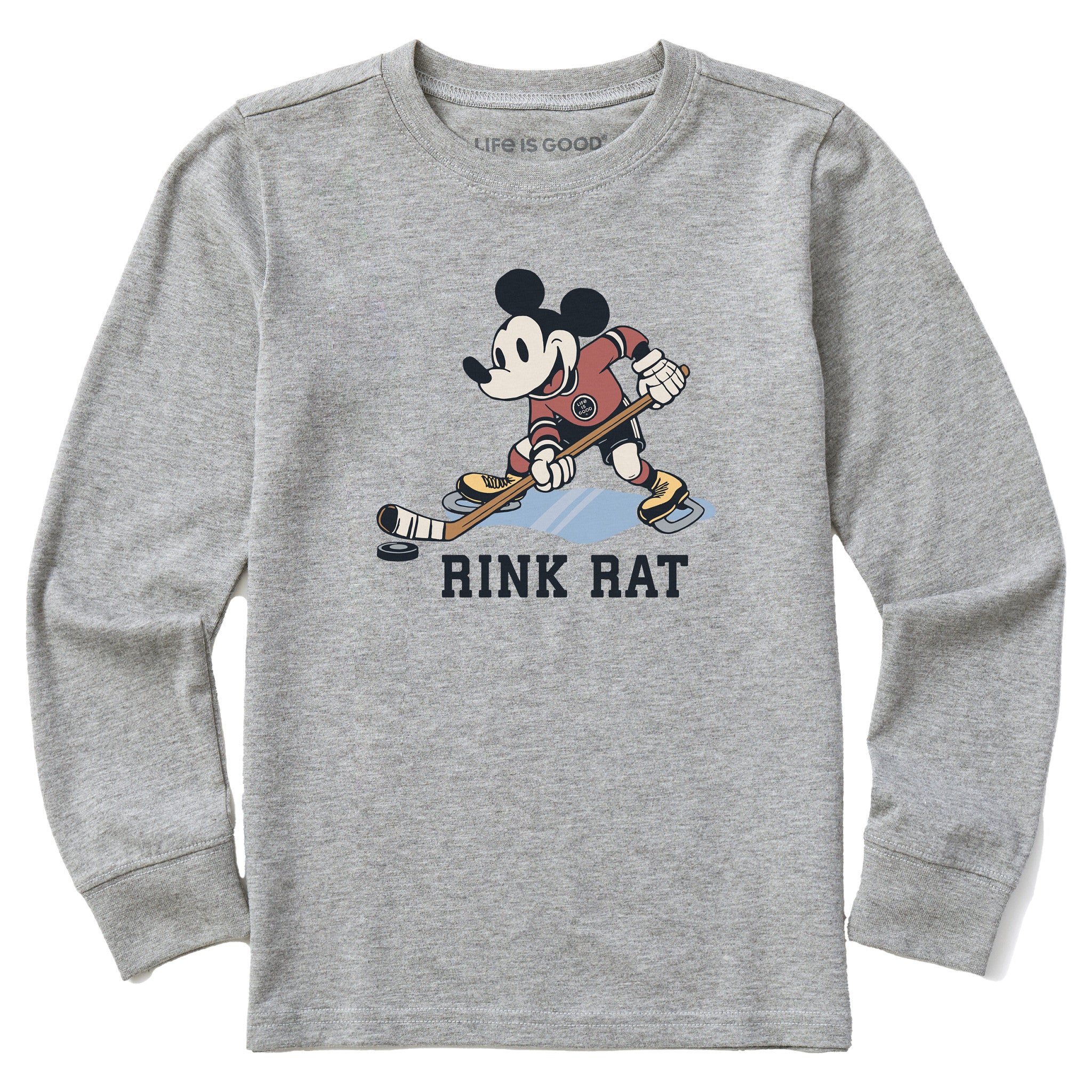 Kids Rink Rat Long Sleeve Crusher Tee | Shop Life is Good
