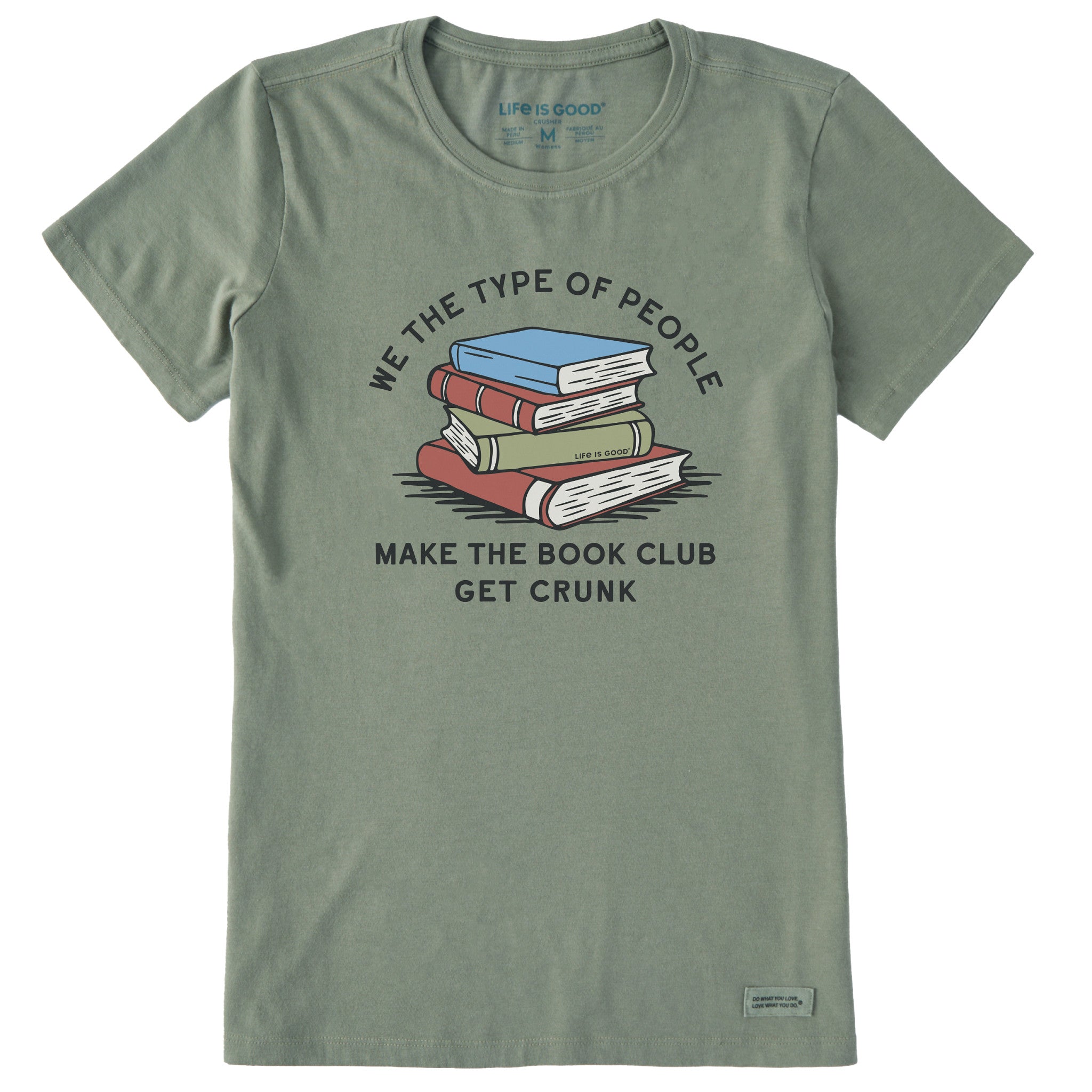 Women's Book Club Get Crunk Short Sleeve Crusher Tee | Shop Life