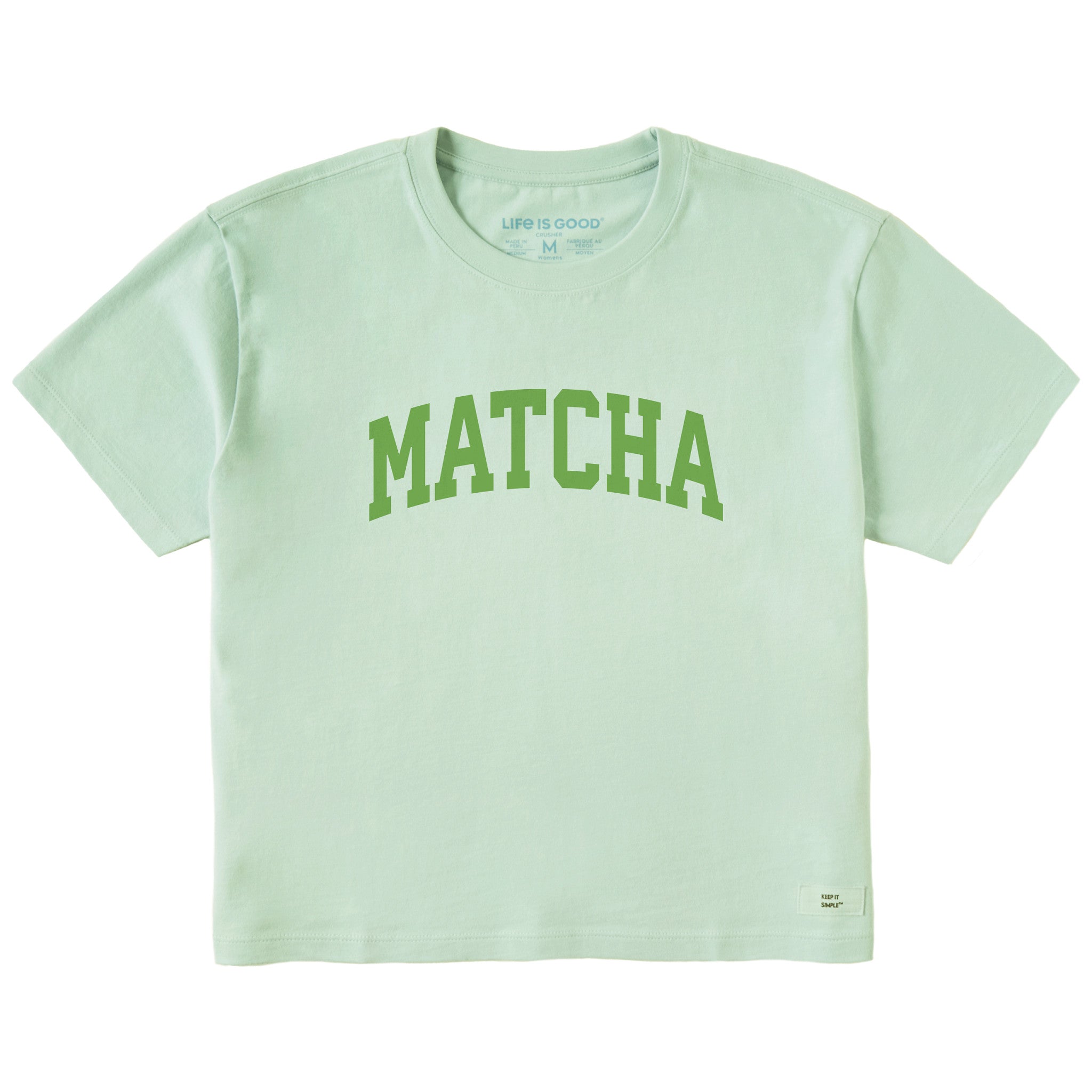 Women's Matcha Arch Short Sleeve Crusher Boxy Tee | Shop Life is Good