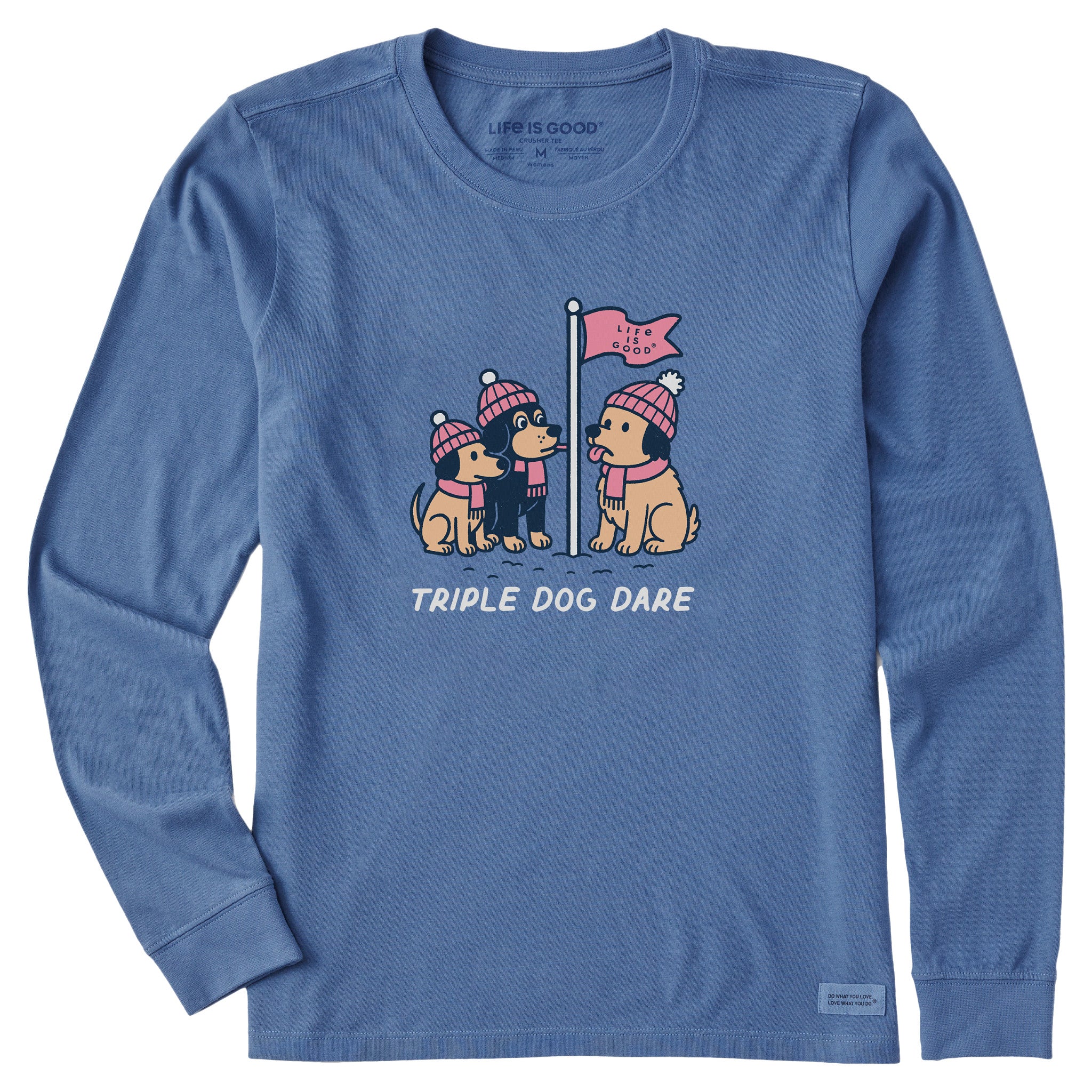 Women's Triple Dog Dare Long Sleeve Crusher Tee | Shop Life is Good