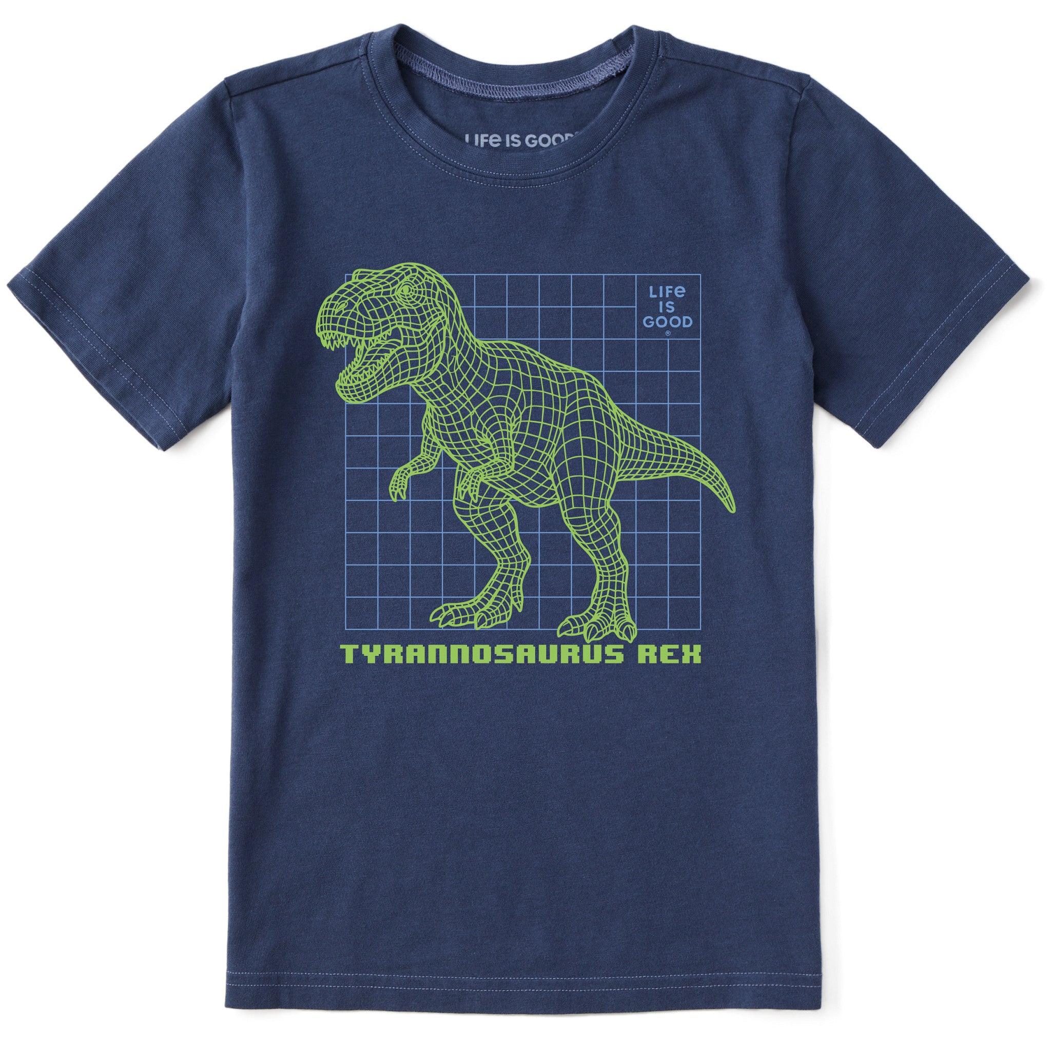 1980年代T.REX グレー Tシャツ Kids Techno T Rex Short Sleeve Crusher Tee | Shop Life is Good