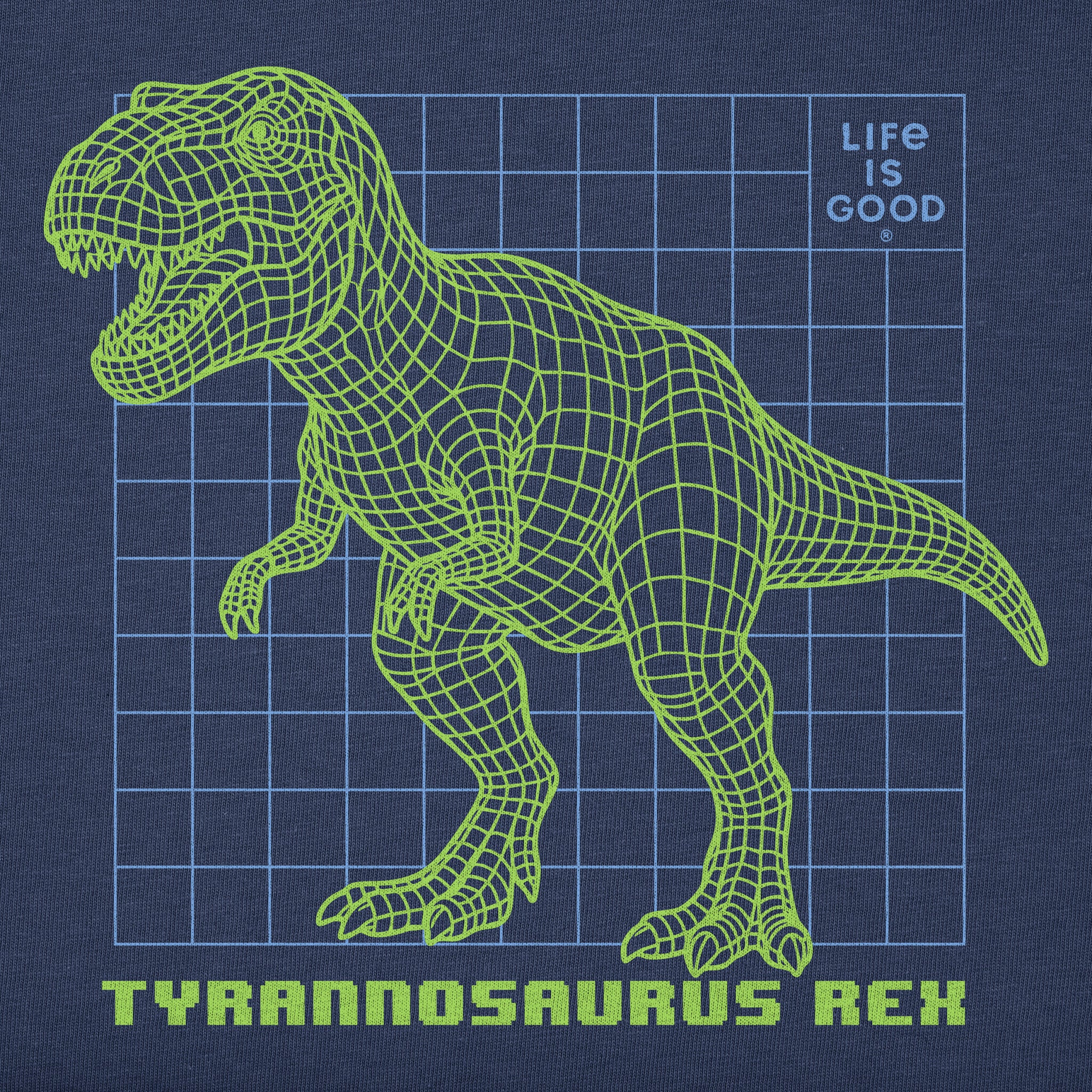 Kids Techno T Rex Short Sleeve Crusher Tee | Shop Life is Good