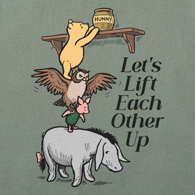 Product image for "Kids Lift Each Other Up Winnie and Friends Short Sleeve Crusher Tee" ||184276_2