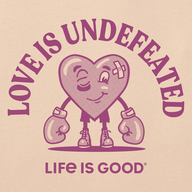 Product image for "Women's Love is Undefeated Short Sleeve Crusher Boxy Tee" ||184313_2