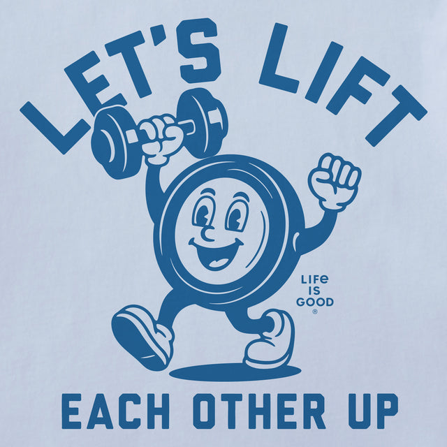 Product image for "Women's Lets Lift Each Other Up Dumbbell Short Sleeve Crusher Tee" ||184345_2