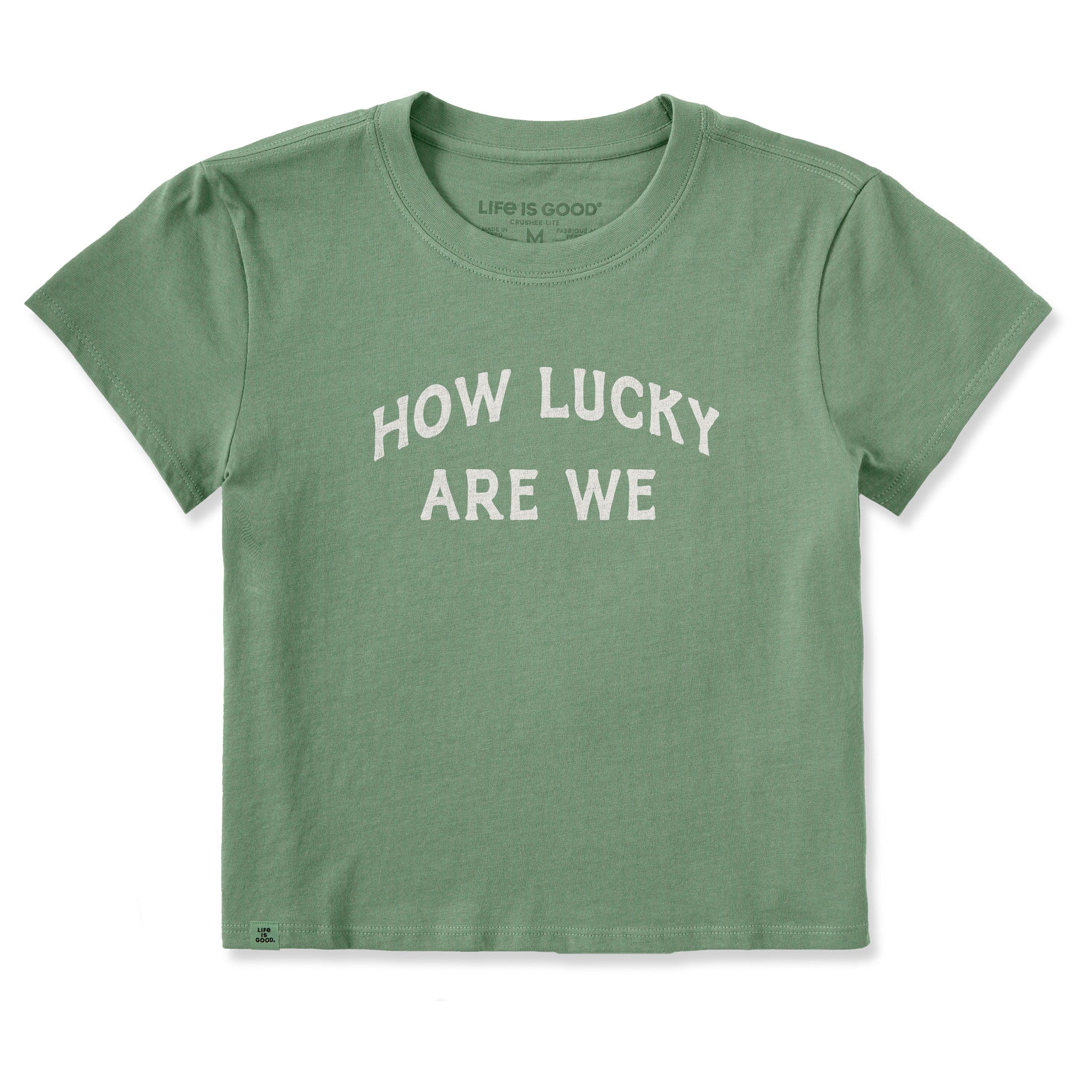 Women's How Lucky Crusher-LITE Shrunken Tee | Shop Life is Good
