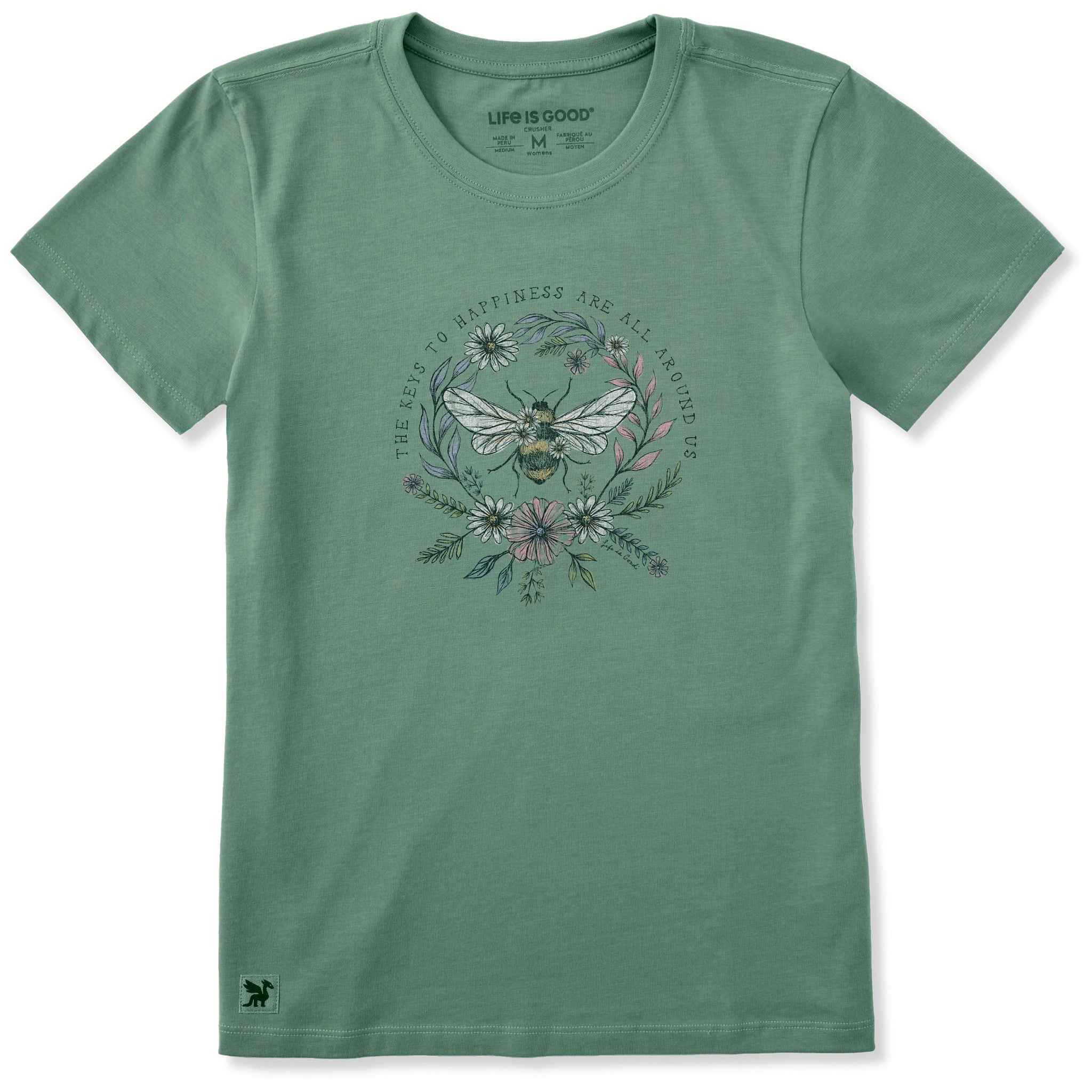 Women's Bee Happiness All Around Short Sleeve Tee | Shop Life is Good