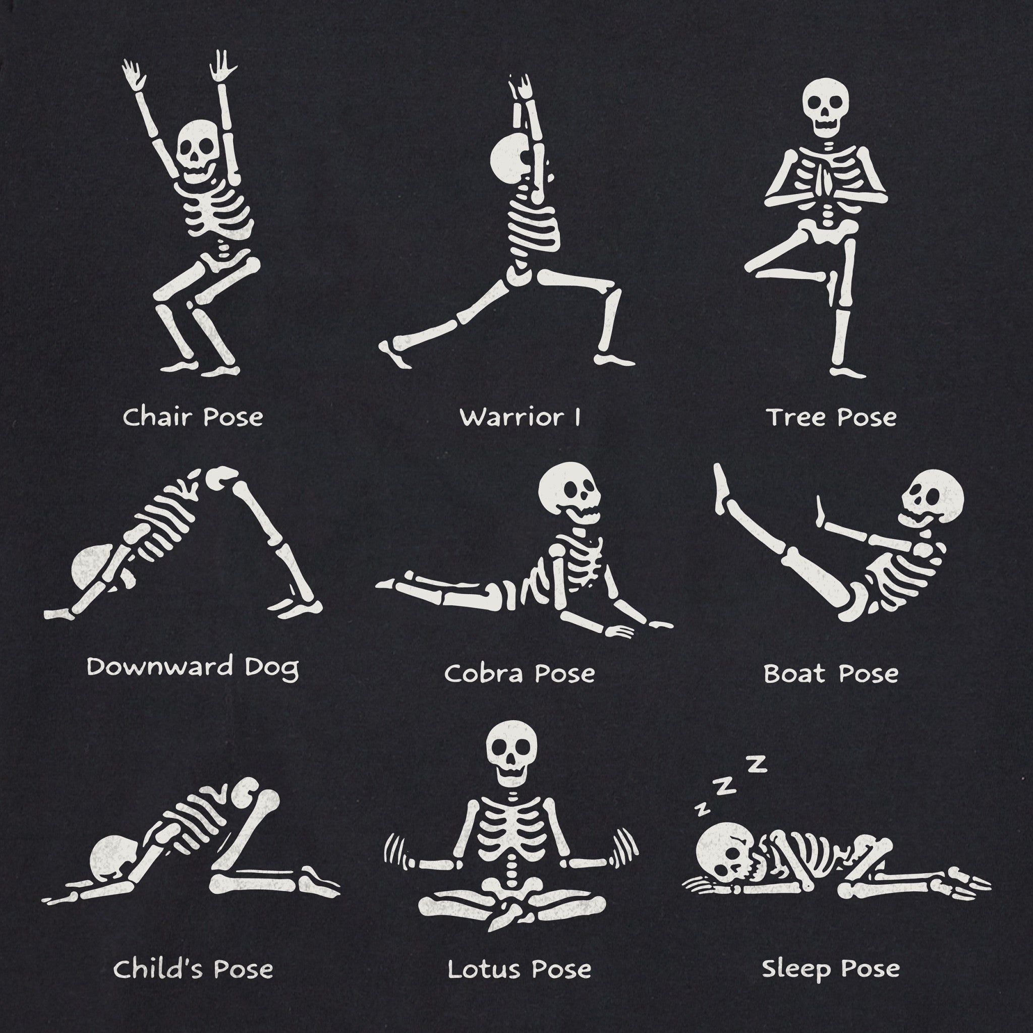 Men's Skeleton Yoga Poses Short Sleeve Crusher Tee | Shop Life is Good