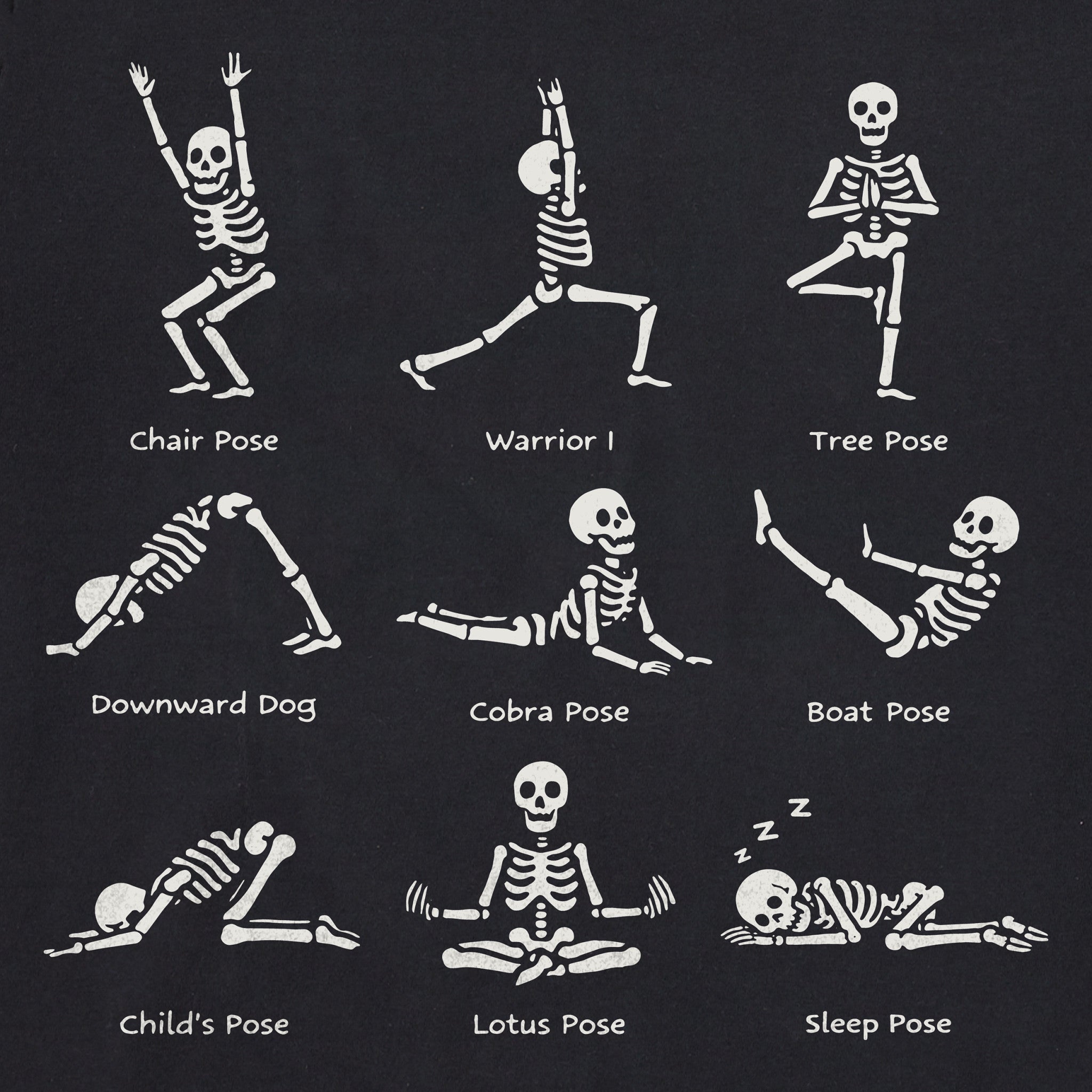 Women's Skeleton Yoga Poses Short Sleeve Tee | Shop Life is Good