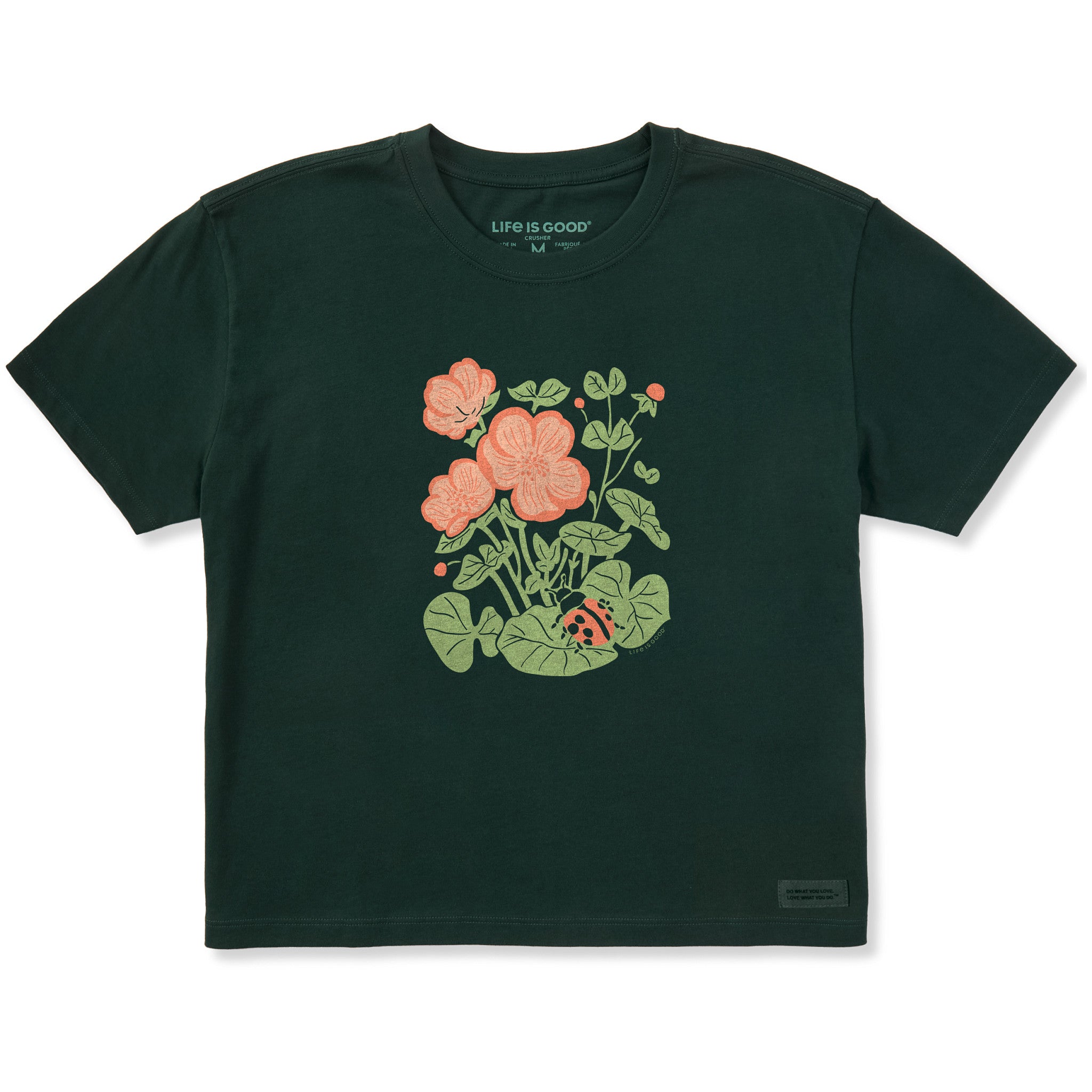 Women's Ladybug in the Garden Short Sleeve Crusher Boxy Tee | Shop