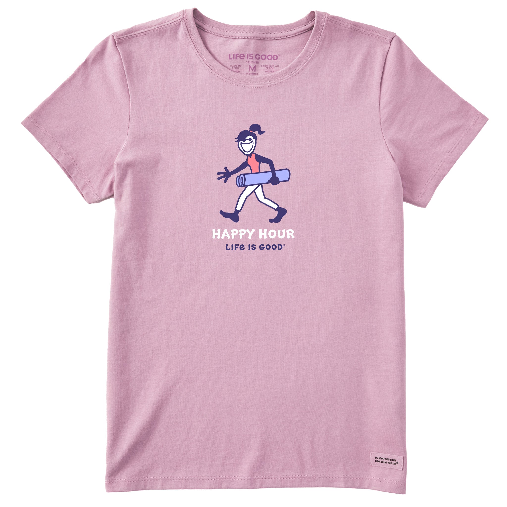 Women's Happy Hour Yoga Arch Short Sleeve Crusher Tee | Shop Life