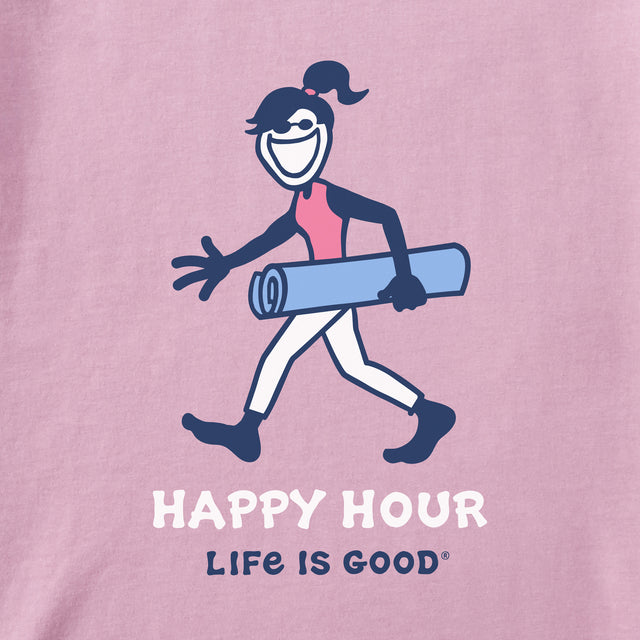 Product image for "Women's Happy Hour Yoga Arch Short Sleeve Crusher Tee" ||184843_2