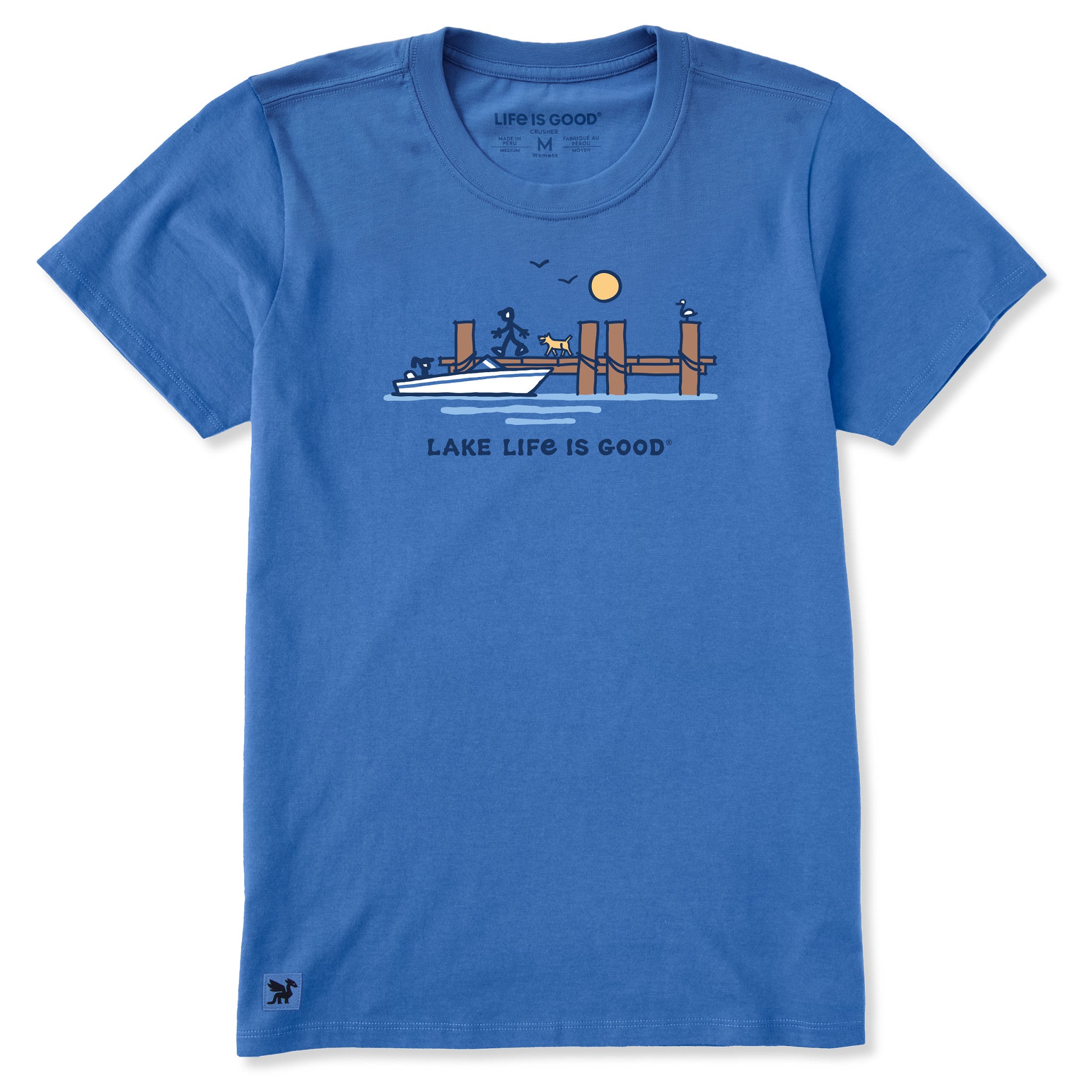 Women's Dock Lake Life is Good Short Sleeve Crusher Tee | Shop