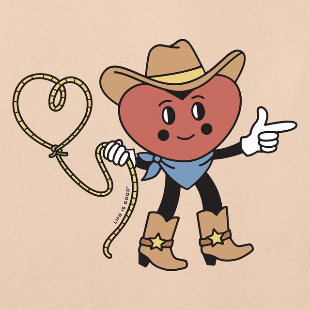 Product image for "Women's Cowboy Heart Short Sleeve Crusher Tee" ||185269_2