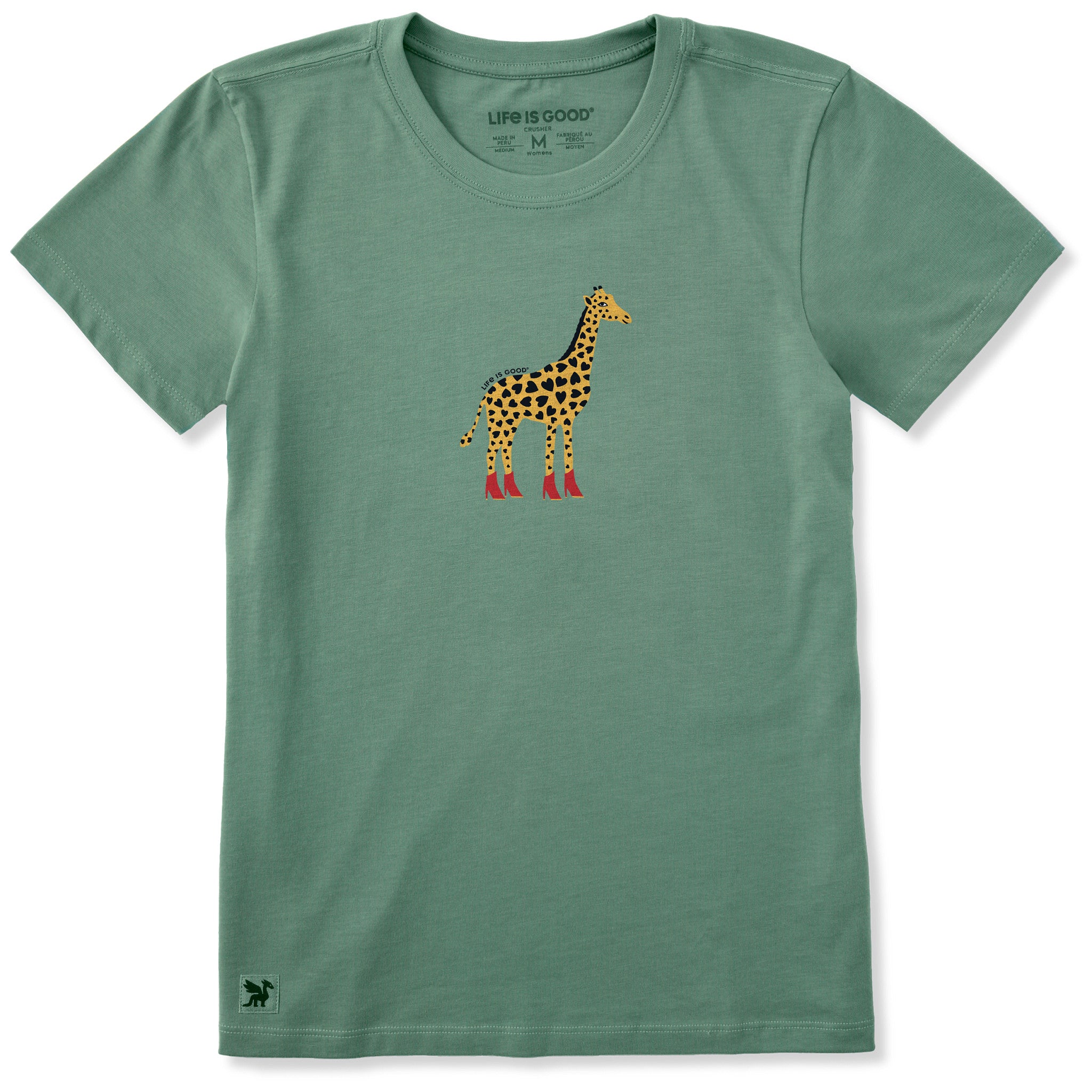 lovelifeです。 Women's Giraffe in Boots Short Sleeve Crusher Tee | Shop Life is Good