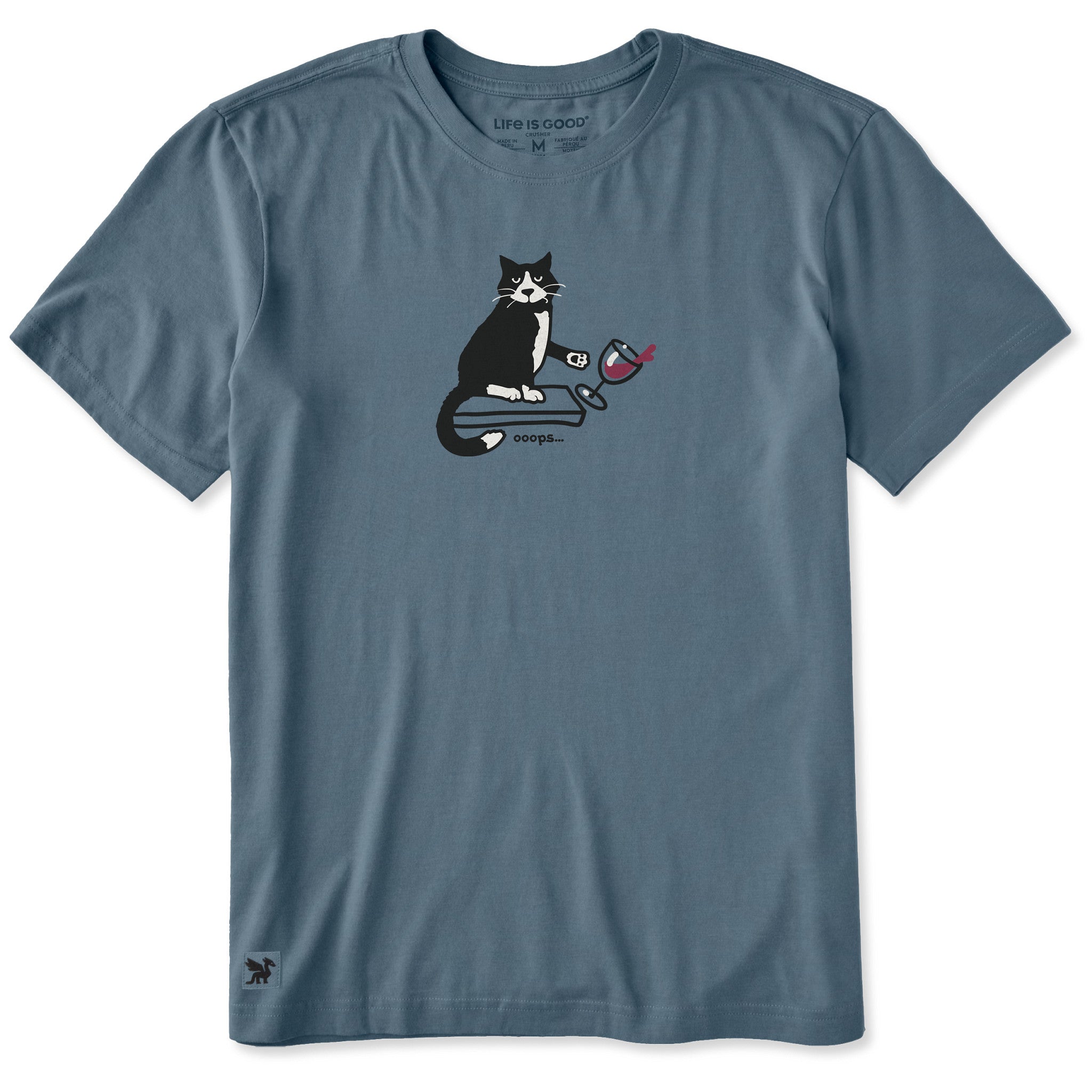 Men's Oops Cat Short Sleeve Crusher Tee | Shop Life is Good