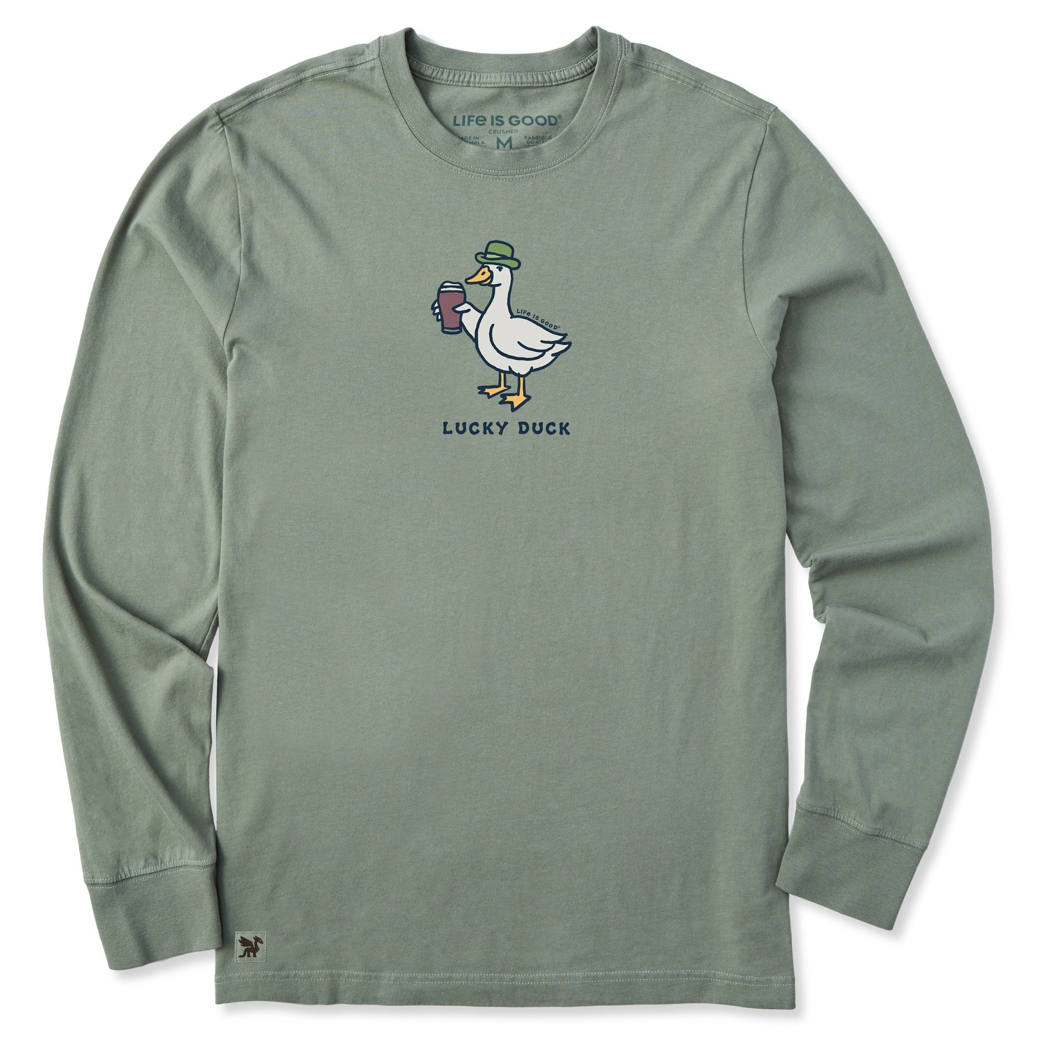 Men's Lucky Duck Stout Long Sleeve Crusher Tee | Shop Life is Good